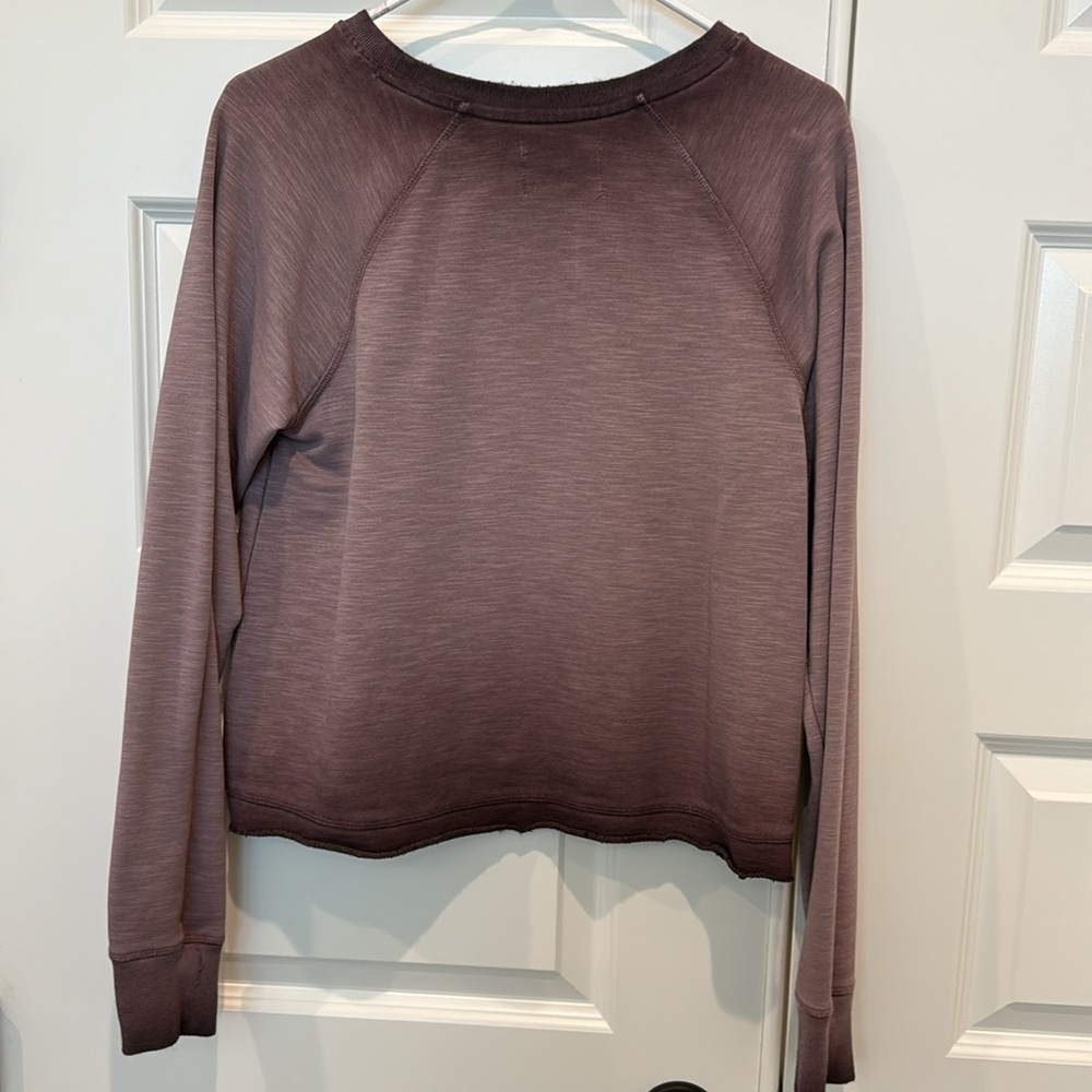 Anthropologie Saturday Sunday Smart Mouth Cropped Sweatshirt Size Small - Picture 6 of 16